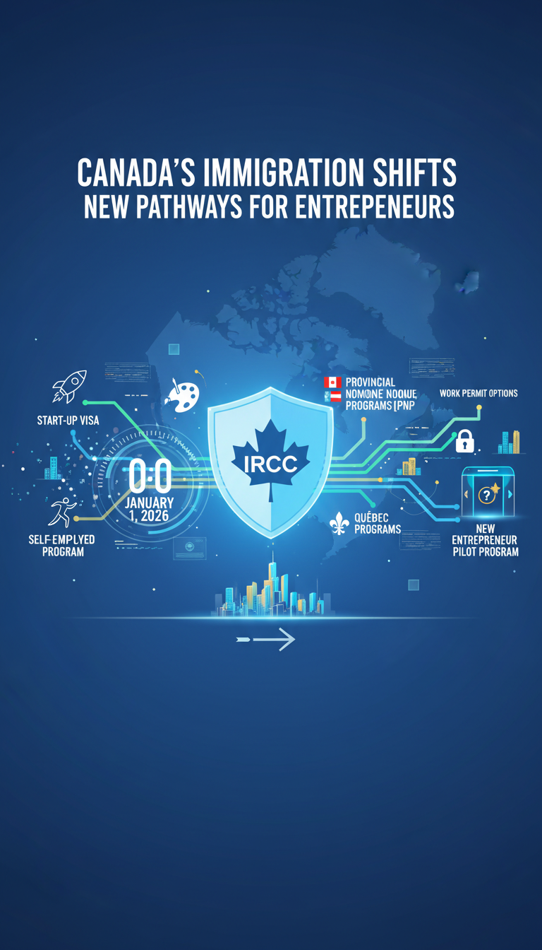 Canada's Entrepreneurial Immigration Landscape Shifts: Start-Up Visa and Self-Employed Programs Paused